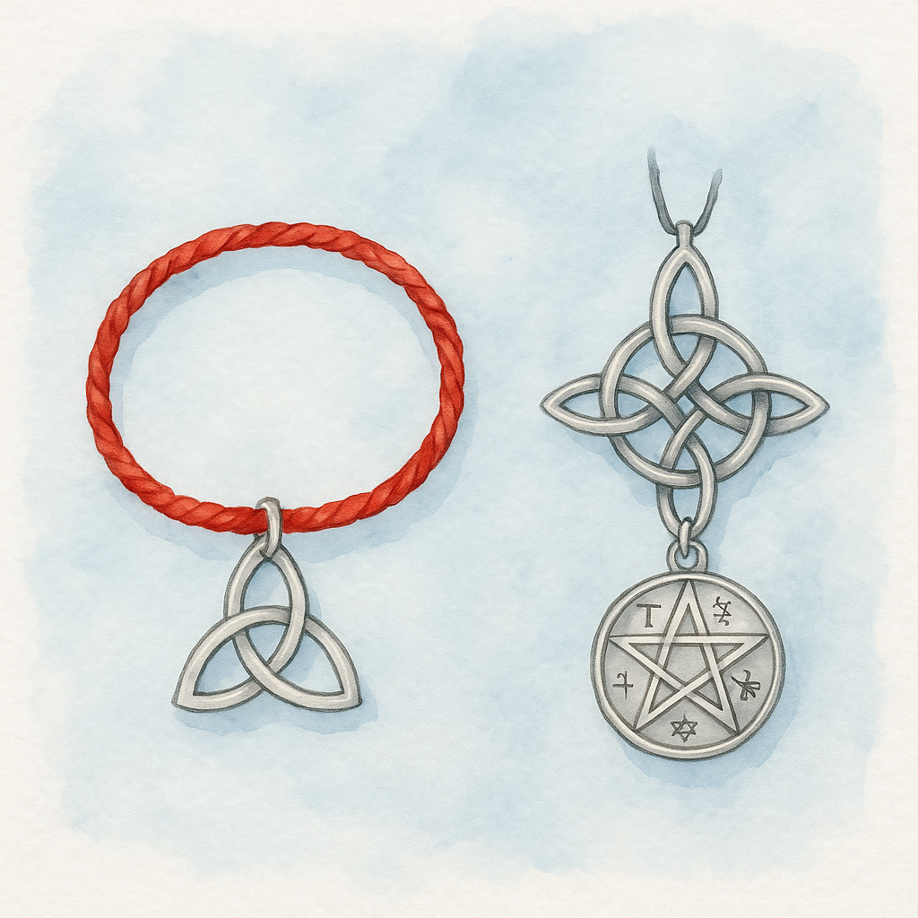 Pulseras y colgantes amuleto