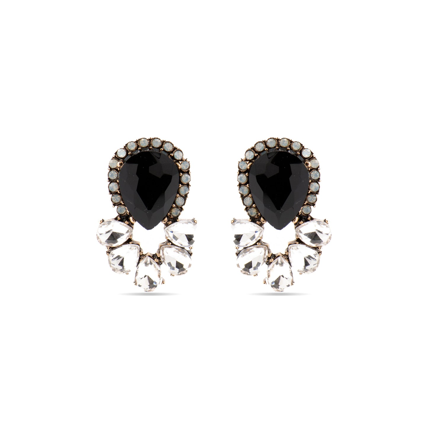 Pendientes con Cristal Multicolor acabado oro 18k - Likore