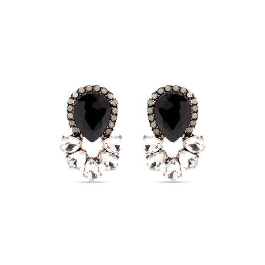 Pendientes con Cristal Multicolor acabado oro 18k - Likore