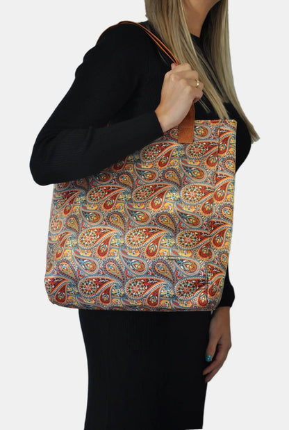 Bolso de Mujer Shopper Grande Opal Tote Garigol Naranja | CHULA Tulum