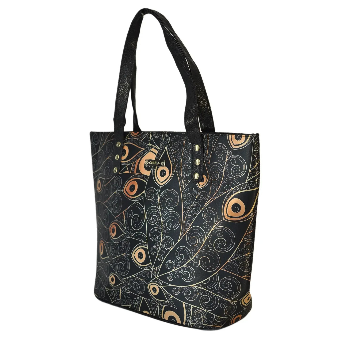 Bolso de hombro grande Nahomi Peacock Golden | CHULA Tulum