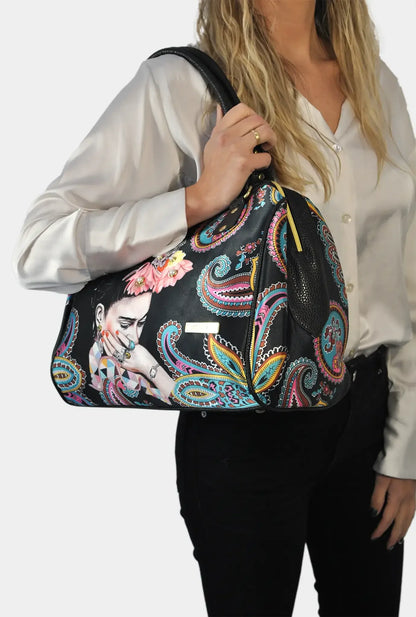 Bolso de hombro mediano Celia Frida Kahlo Multicolor | CHULA Tulum