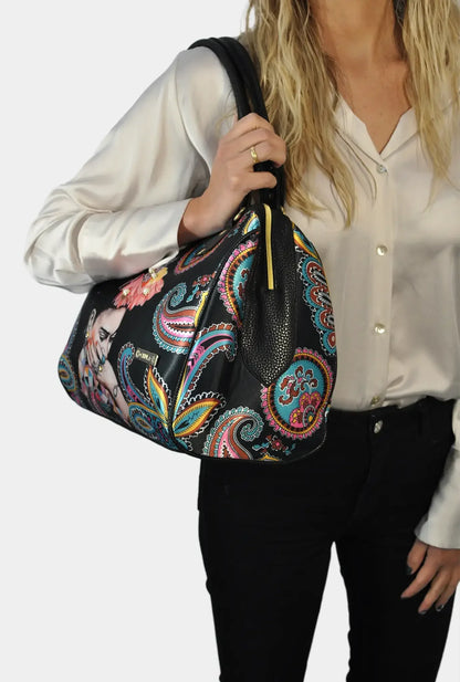 Bolso de hombro mediano Celia Frida Kahlo Multicolor | CHULA Tulum