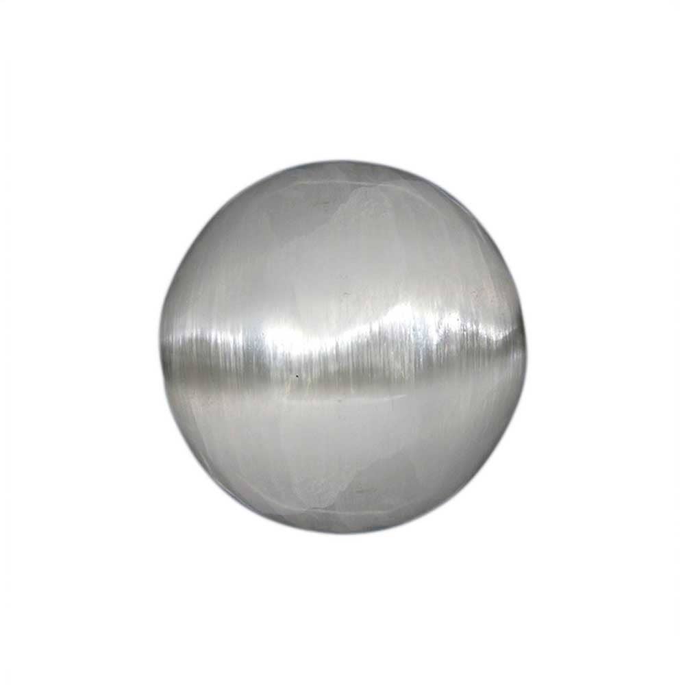 Esfera grande de selenita, detalle brillos