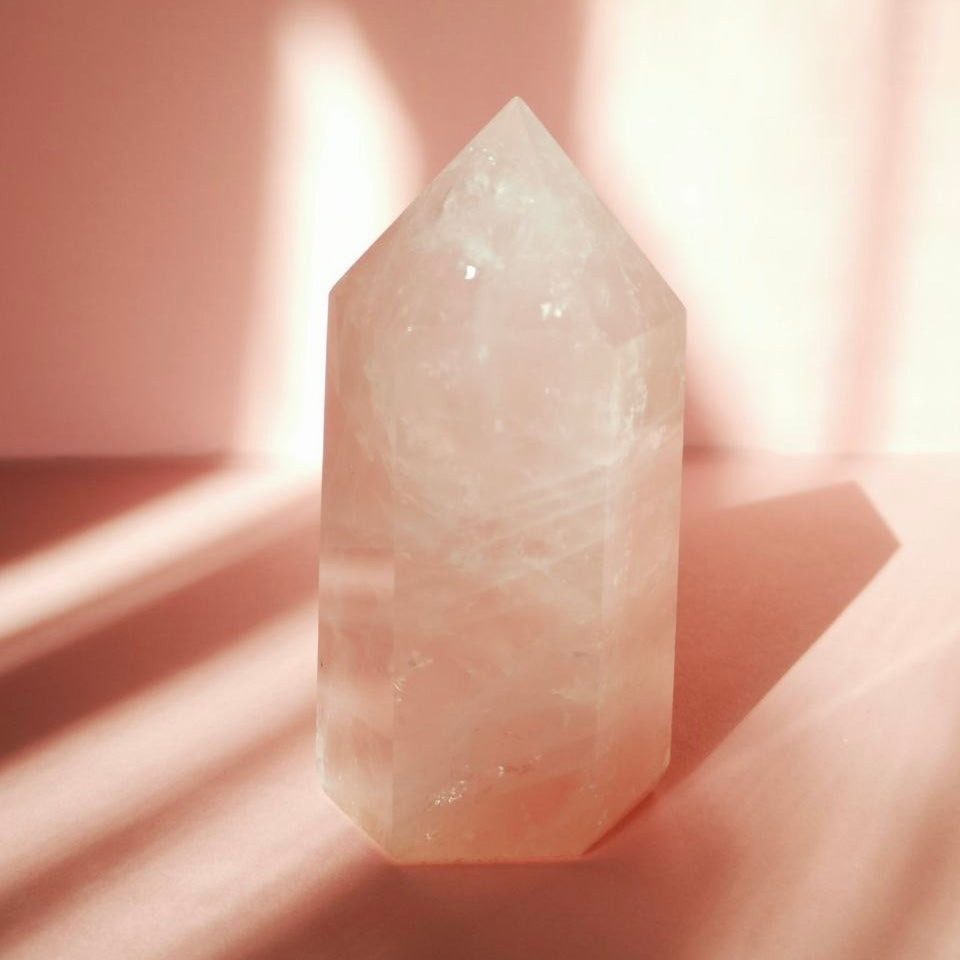 Punta de Cuarzo Rosa – 420g
