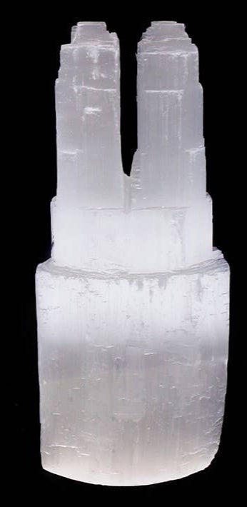 Torre de selenita con dos puntas